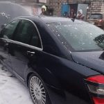Дорогой Мерседес горел в Пинском районе Дорогой Мерседес горел в Пинском районе