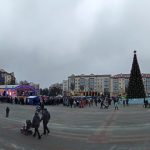 Как Пинск открывал главную городскую елку