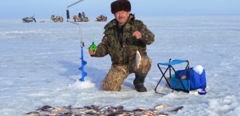 Суровый зимний клев в Пинске в последние зимние дни