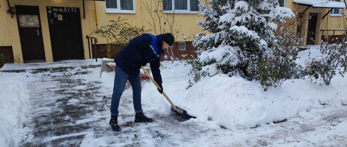 Снегопад в Бресте