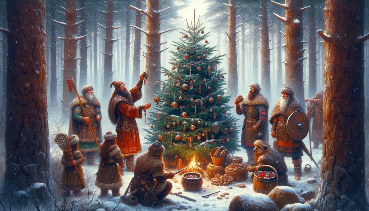 Древние германские и балтийские племена, которые украшают рождественскую ель угощениями, чтобы умиротворить злых духов / фото: иллюстративное