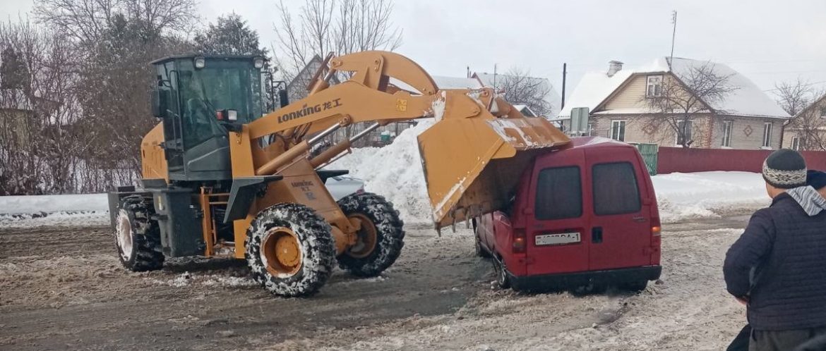 ДТП Кобрин погрузчик