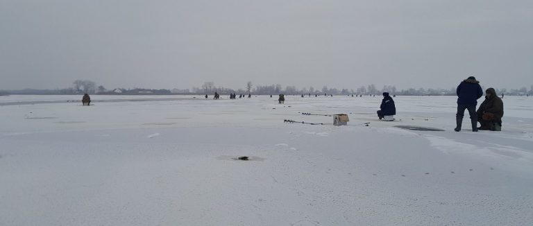 Рыбаки открывают холодный сезон: одни со щуками, а других самих тянут из-под льда Зимняя рыбалка на озере в Спорово