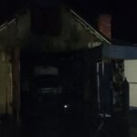 В Ивацевичах горел гараж