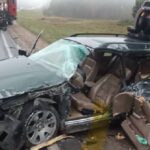 БМВ врезался в МАЗ