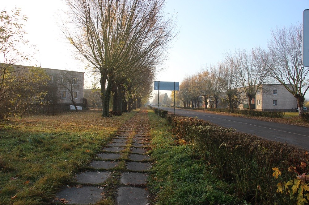 Осенний пейзаж в городе Малех