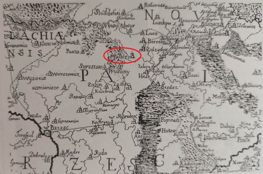 Малех на карте