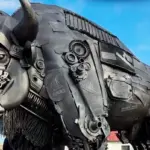 зубр из болтов и шестерёнок