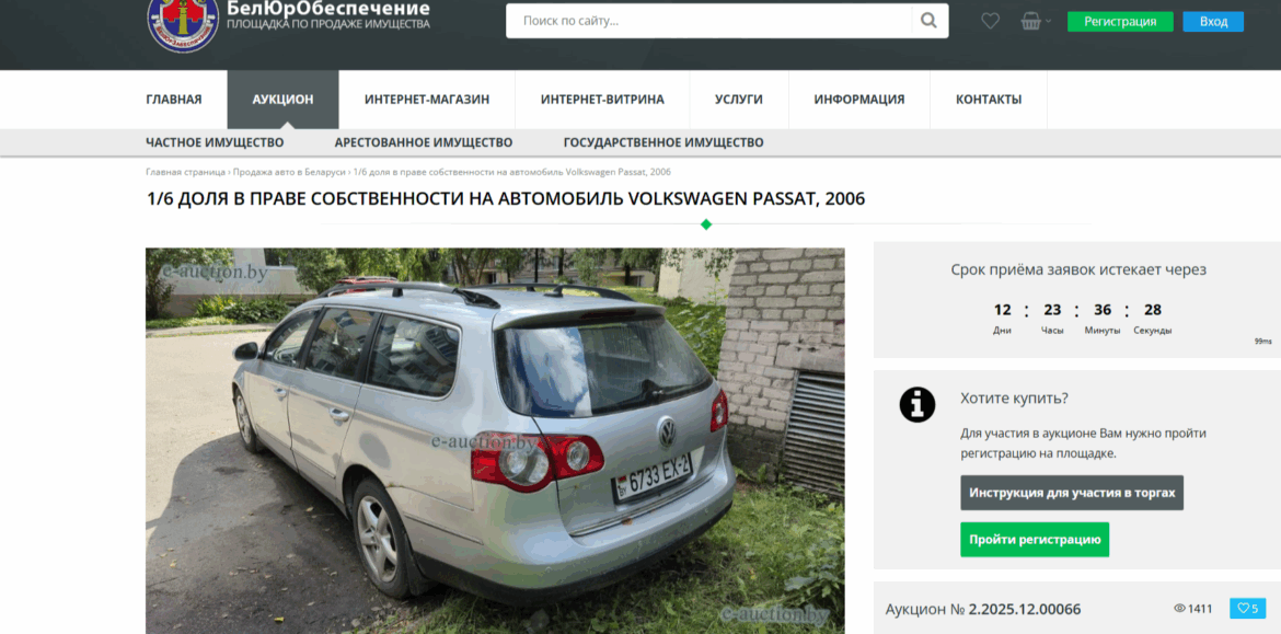 1/6 часть этой машина продают