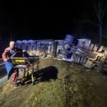 Фура перевернулась в Пружанском районе