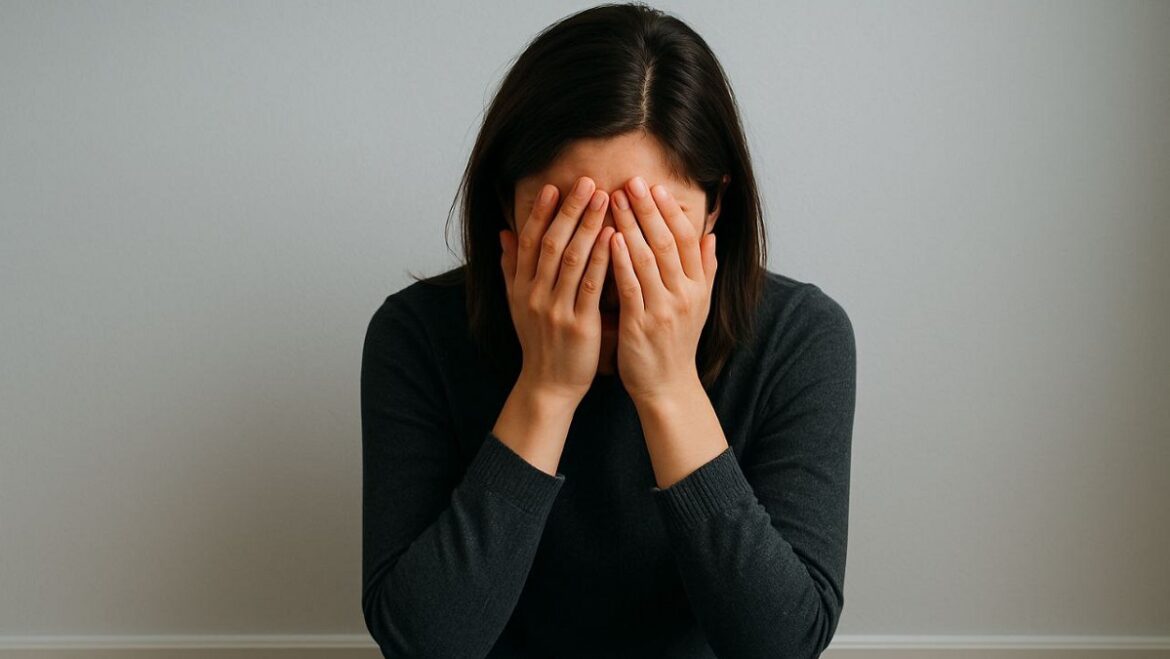 Девушка плачет