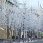 Зимняя улица в центре Барановичей – город, где произошла история «эффекта Долиной» по-белорусски