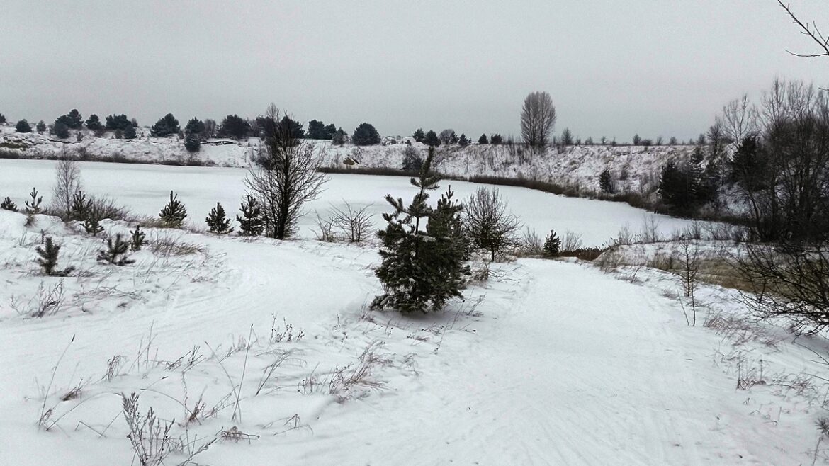 Лыжная трасса в Берёзе