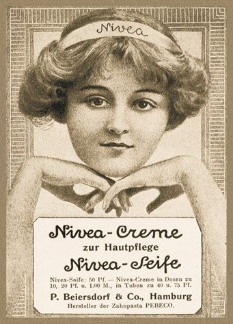 Рекламный плакат NIVEA 1912 года