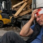 Дальнобойщик травмировался