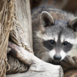 Енот Есения в парке животных в Барановичах после переезда из США