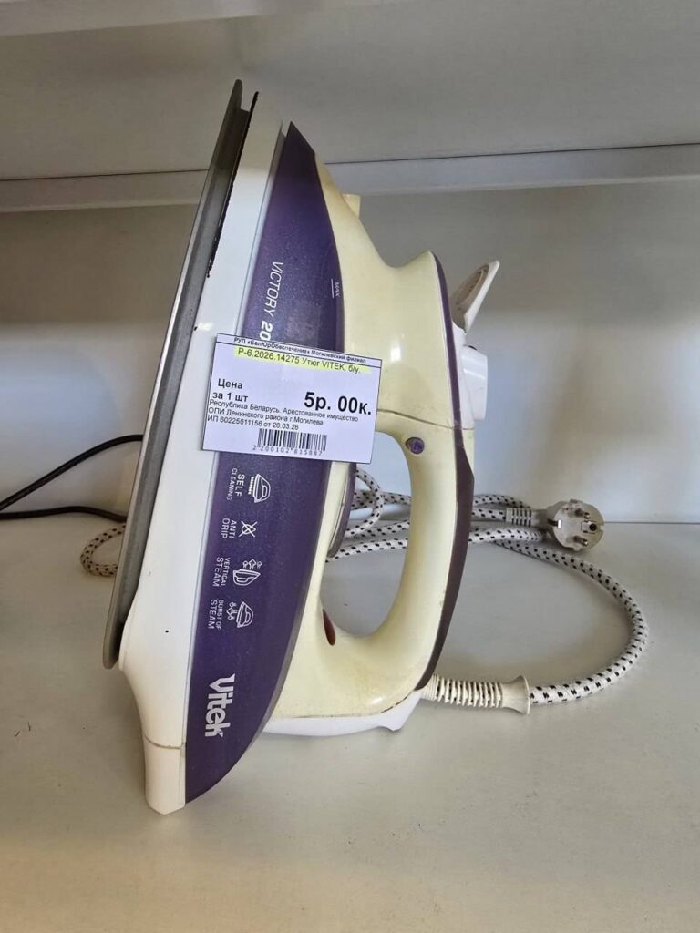 конфискат в Беларуси – утюг по низкой цене в магазине конфиската