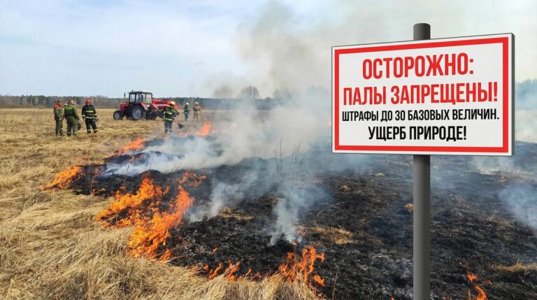 Пожары в Пинском районе и двойные стандарты: кто может жечь без последствий весенние палы