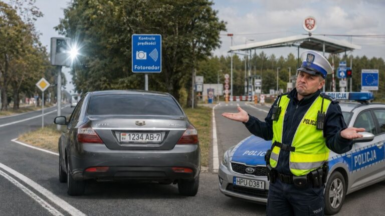 Польские камеры ловят беларусов тысячами, но штрафы никому не приходят Авто из Беларуси в Польше