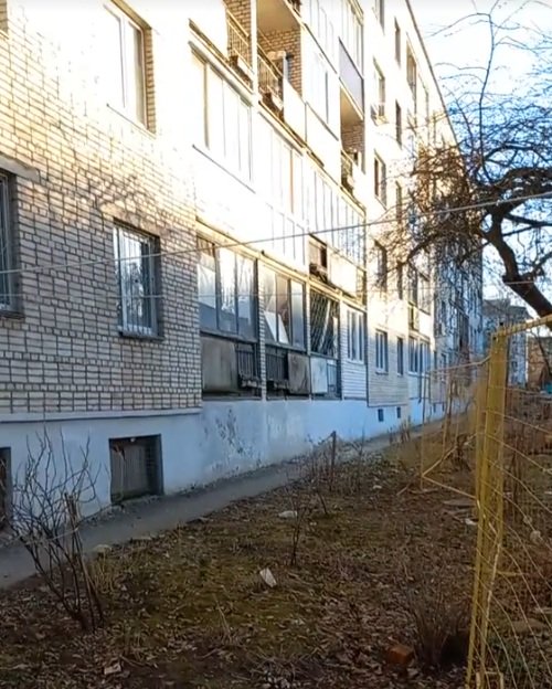 Скриншот с мартовского видео местного жителя