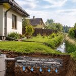 слив воды за пределы участка